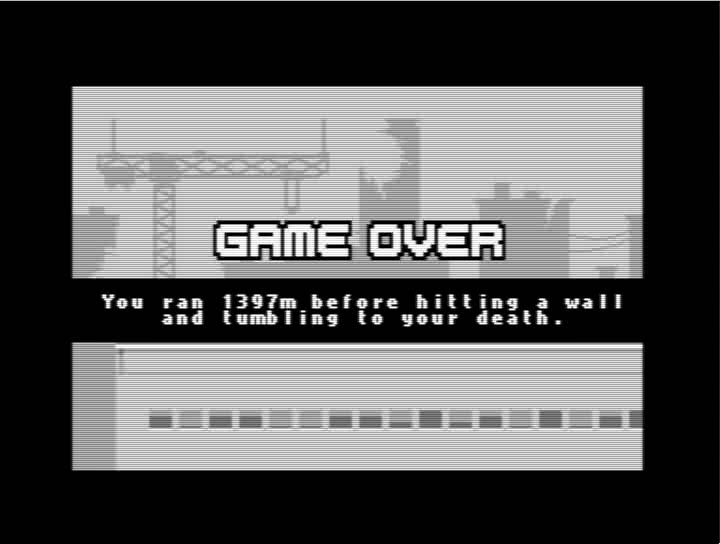 C64 Mini - New Homebrew Game - C64anabalt (end screen)
